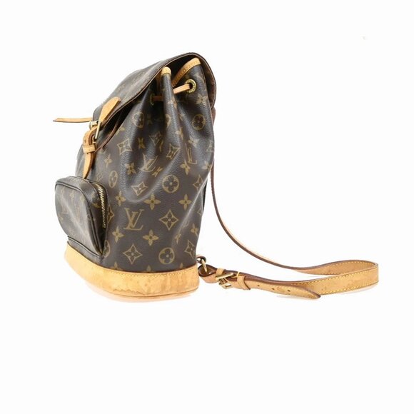 LOUIS VUITTON Montsouris MM Backpack Bag Monogram Leather Brown M51136 79FC054 - Picture 14 of 16